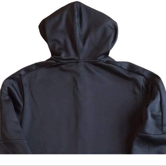 Reebok Sweatshirt Full Zip Black Hoodie Men’s Med - Picture 9 of 13